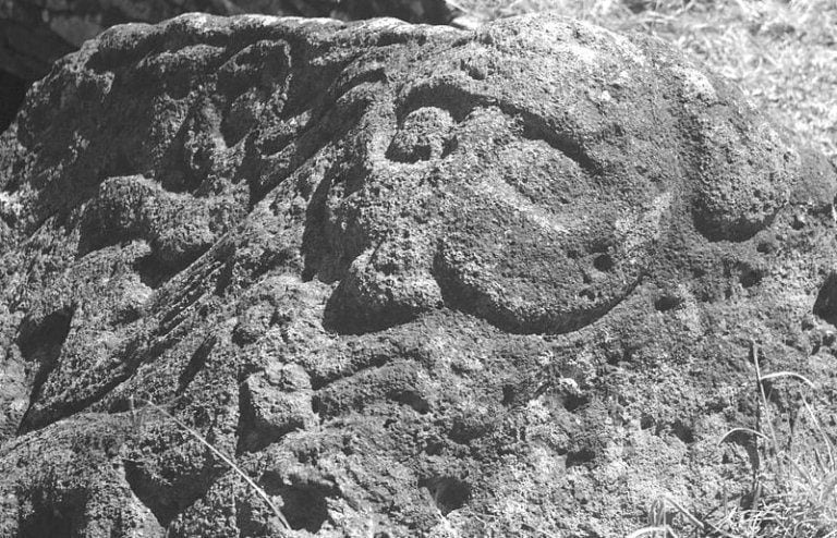 Grabados rapanui en Isla de Pascua