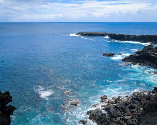 Vistas desde circuito volcánico Isla de Pascua