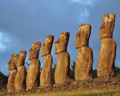 Ahu Akivi en Rapa Nui
