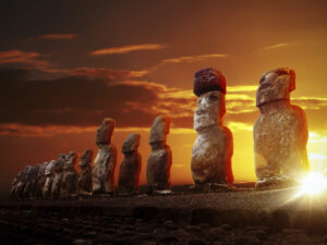 Amanecer en Rapa Nui
