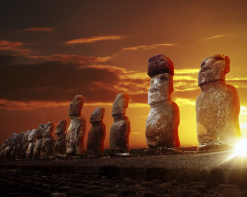 Amanecer en Rapa Nui