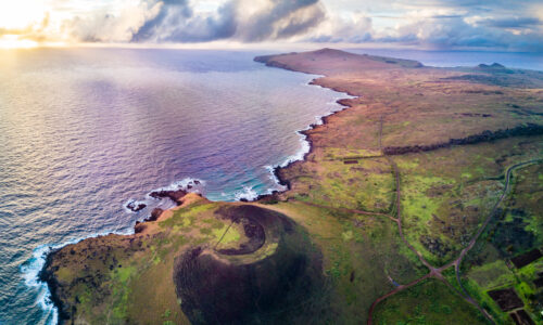 Costa en Rapa Nui o Isla de Pascua