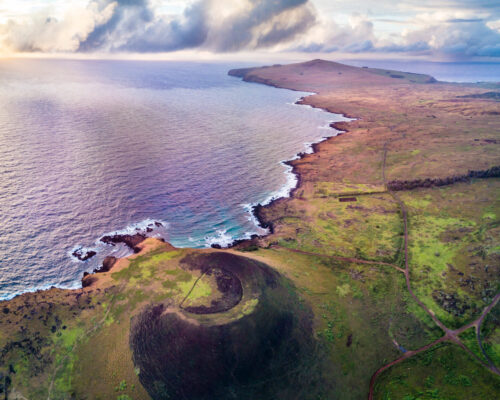 Costa en Rapa Nui o Isla de Pascua
