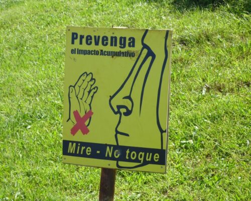 ¿Se puede tocar un moai?